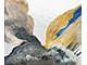 Acrylic paint on mirror </br> 26 x 36 in